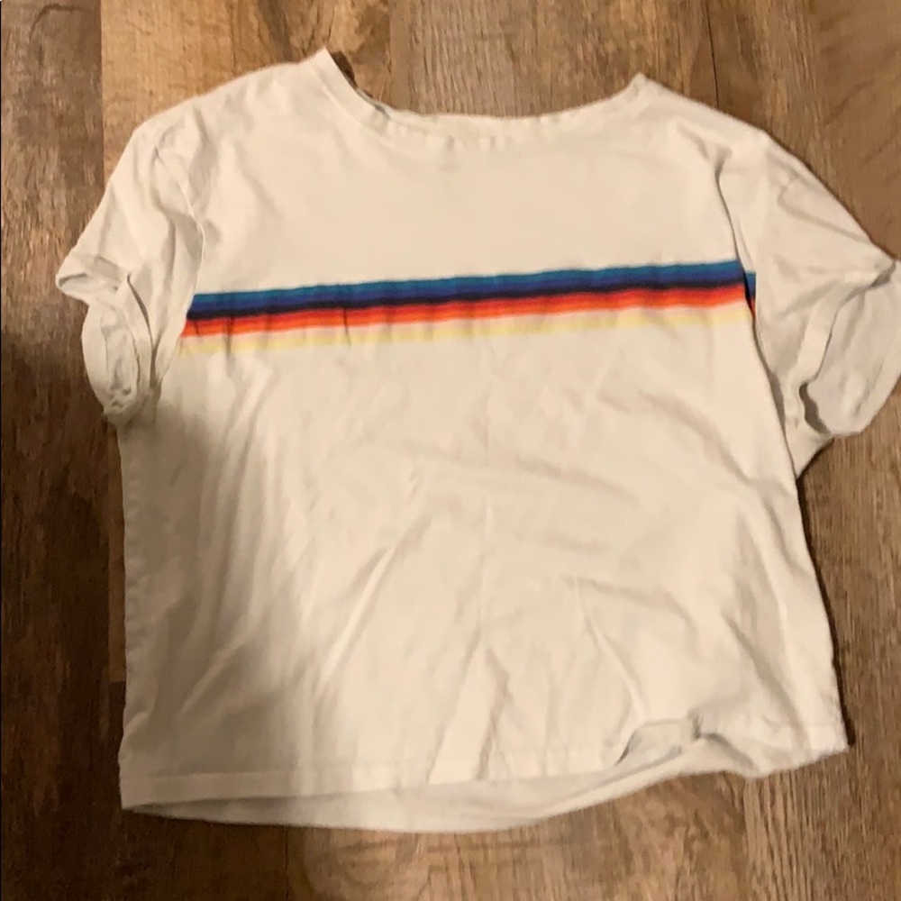 Rainbow striped tshirt